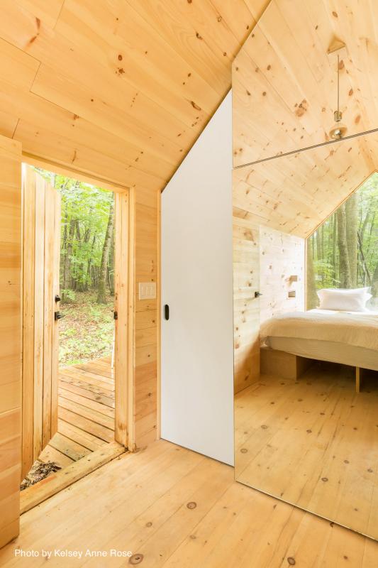 lushna petite glamping cabin wooden eco tiny house